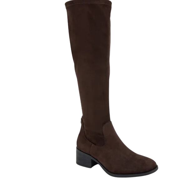 Kenneth Cole Women's Boots Knee-High Faux Suede Brown Size 8.5 NEW NIB - Picture 8 of 12